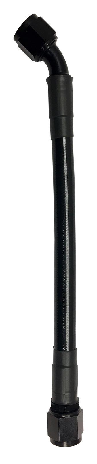 Fragola #6 Ext Black PTFE Hose Assy Str X 45 96" - 6026-1-4-96BL