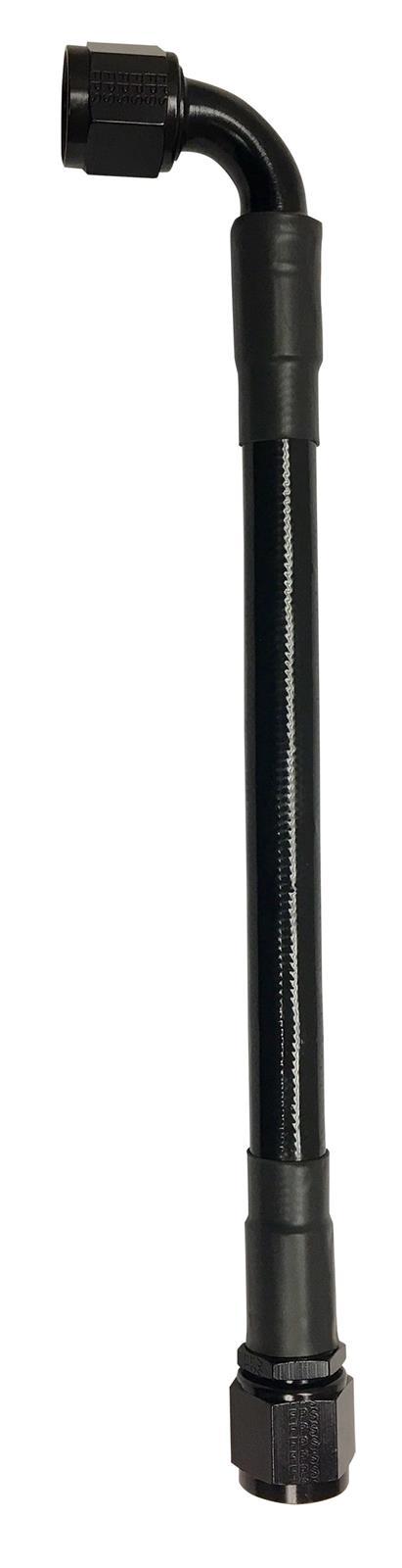 Fragola #8 Ext Black PTFE Hose Assy Str X 90 60" - 6028-1-2-60BL