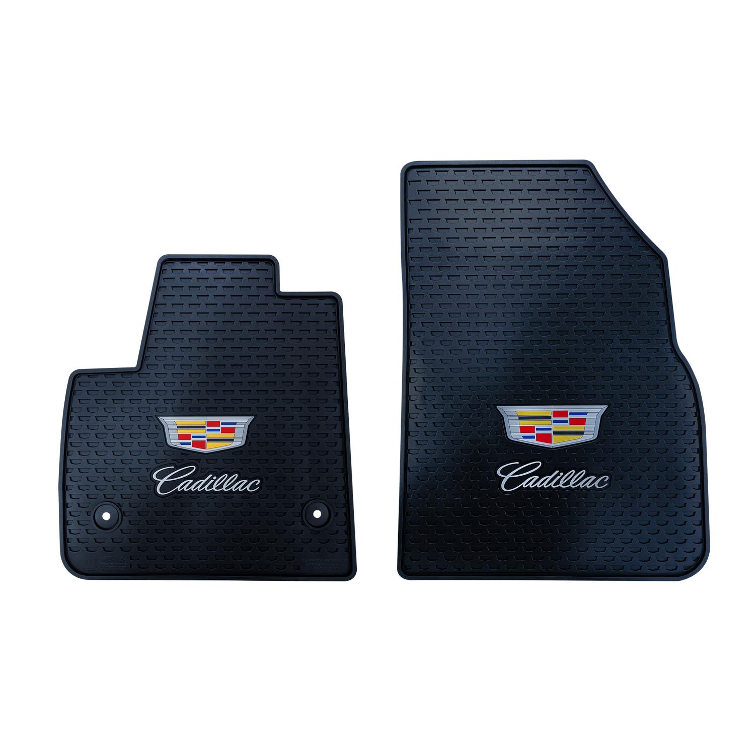 Lloyd Mats All-Season Rubber Mats with Logo - 2pc Front (2015-2020 Escalade) - 595400-1