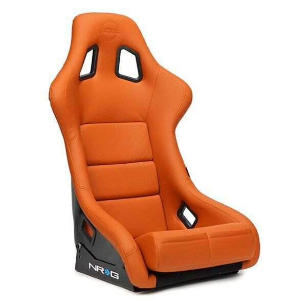 NRG FRP Bucket Seat Brown Vinyl Material (Large) - FRP-302BR-V