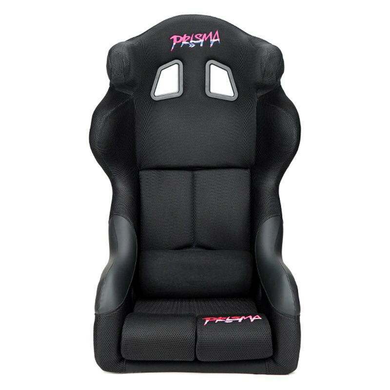 NRG PRISMA FIA HALO Competition Seat with Competition Fabric, FIA homologated, BLACK - FRP-RS600M-BK-PRISMA