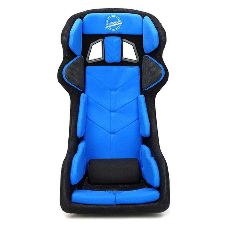NRG FIA Competition Seat with Competition Fabric, FIA homologated, Head Containment, Velcro Paddings Samll Fit ( thin cushion) - FRP-RS700M-BL1