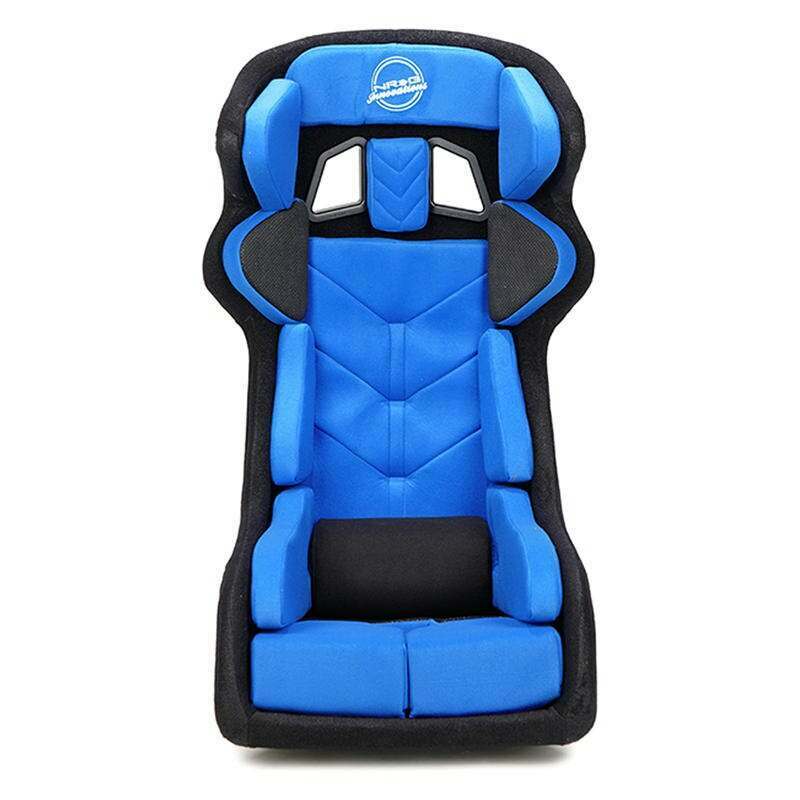 NRG FIA Competition Seat with Competition Fabric, FIA homologated, Head Containment, Velcro Paddings Snugged Fit ( thick Cushion) - FRP-RS700M-BL2