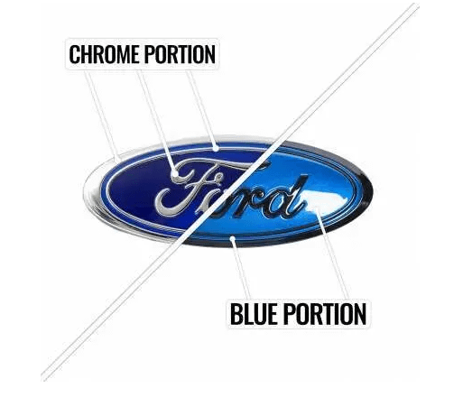Painted Front & Rear "Ford" Oval Emblems (2020-2024 Explorer ST)