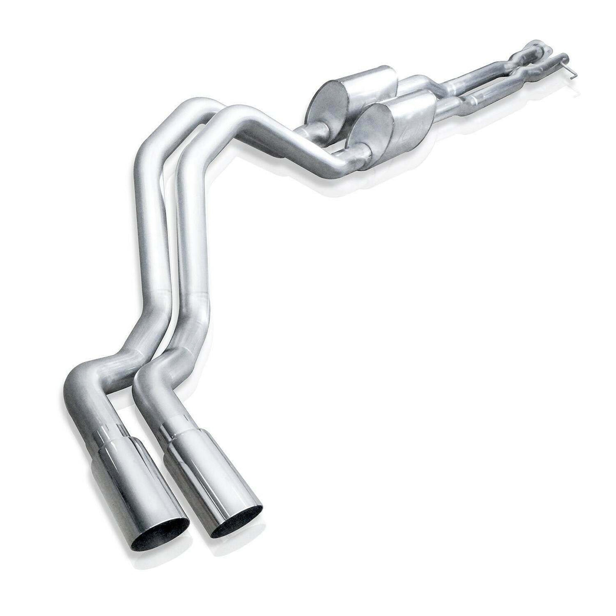 Stainless Works Catback Dual Turbo S-Tube Mufflers Factory &amp; Performance Co (2017-2018 F-350 Super Duty,2017-2018 F-250 Super Duty) - FT217CB