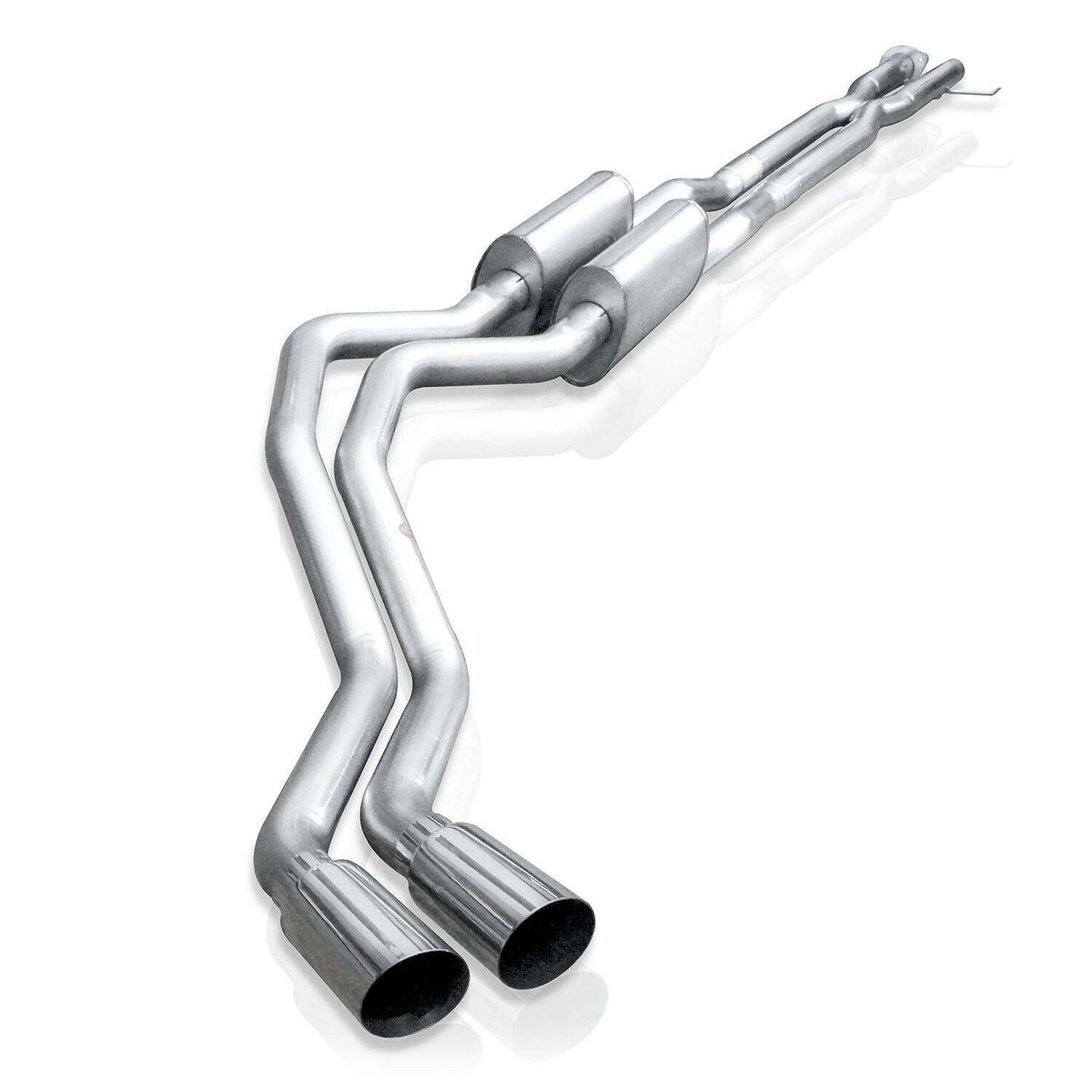 Stainless Works Catback Dual Turbo S-Tube Mufflers Factory &amp; Performance Co (2011-2016 F-250 Super Duty,2011-2016 F-350 Super Duty) - FT2CB