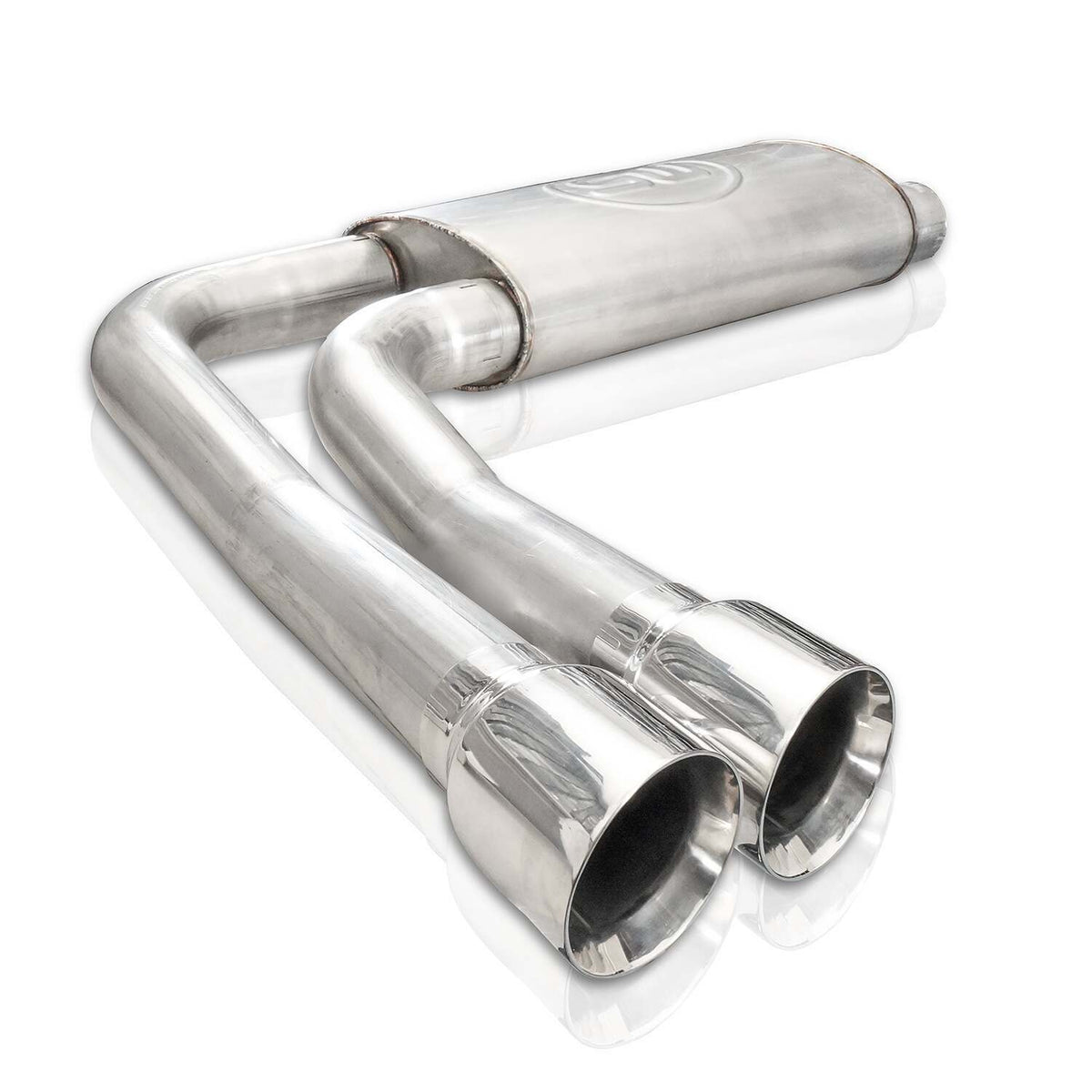 Stainless Works Catback Dual Inlet/Outlet Chambered Muffler Performance Connect (1999-2003 F-150) - FTLTNCB4