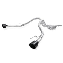Stainless Works 3" Catback Exhaust System - Dual 4" Matte Black Slash-Cut Conical Tips (2023-2025 F-150 Raptor R 5.2L) - FTR25CB