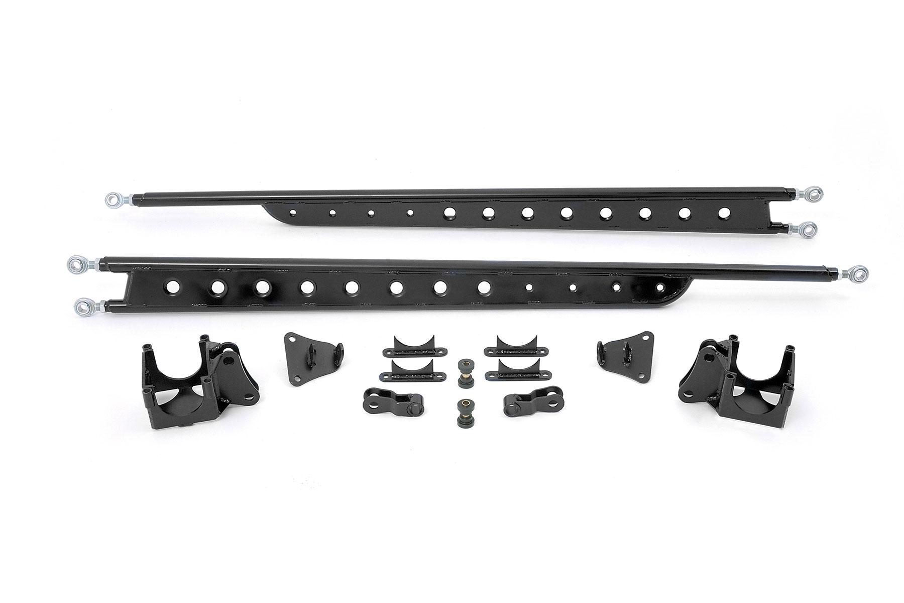 Fabtech Super Duty Trctn Bars Black - FTS62003BK