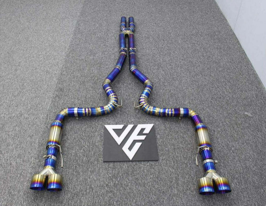 Valved Exhausts Race Catback Exhaust System - Titanium (2015-2022 Mustang GT) - VERCEXSTTIT