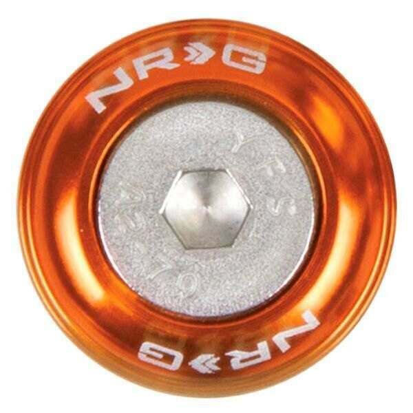 NRG Fender Washer Kit, Set of 10, Orange, Rivets for Metal - FW-110OR