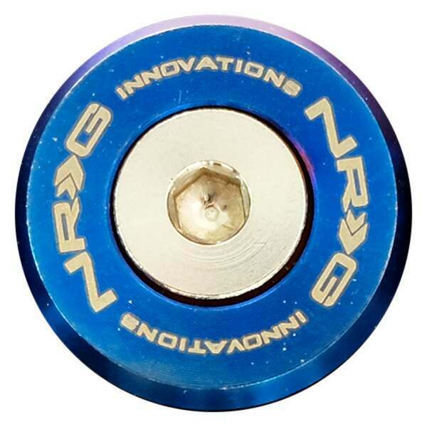 NRG Fender Washer Kit, Set of 10, M style, Titanium Burn Washer with stainless bolt, Rivets for metal - FW-380TS