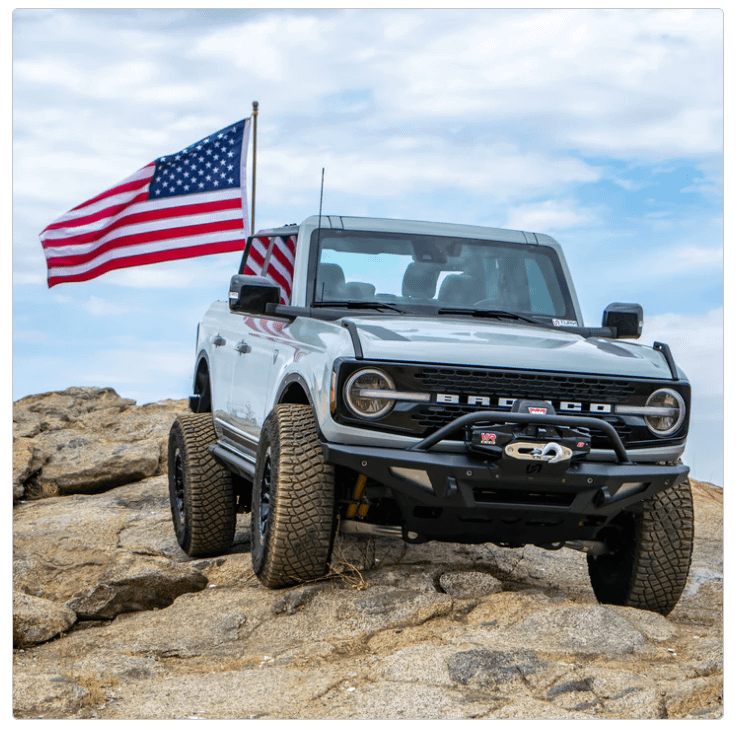 Turn Offroad HD Tailgate Flag Mount (2021-2025 Bronco) - EAF2-M1