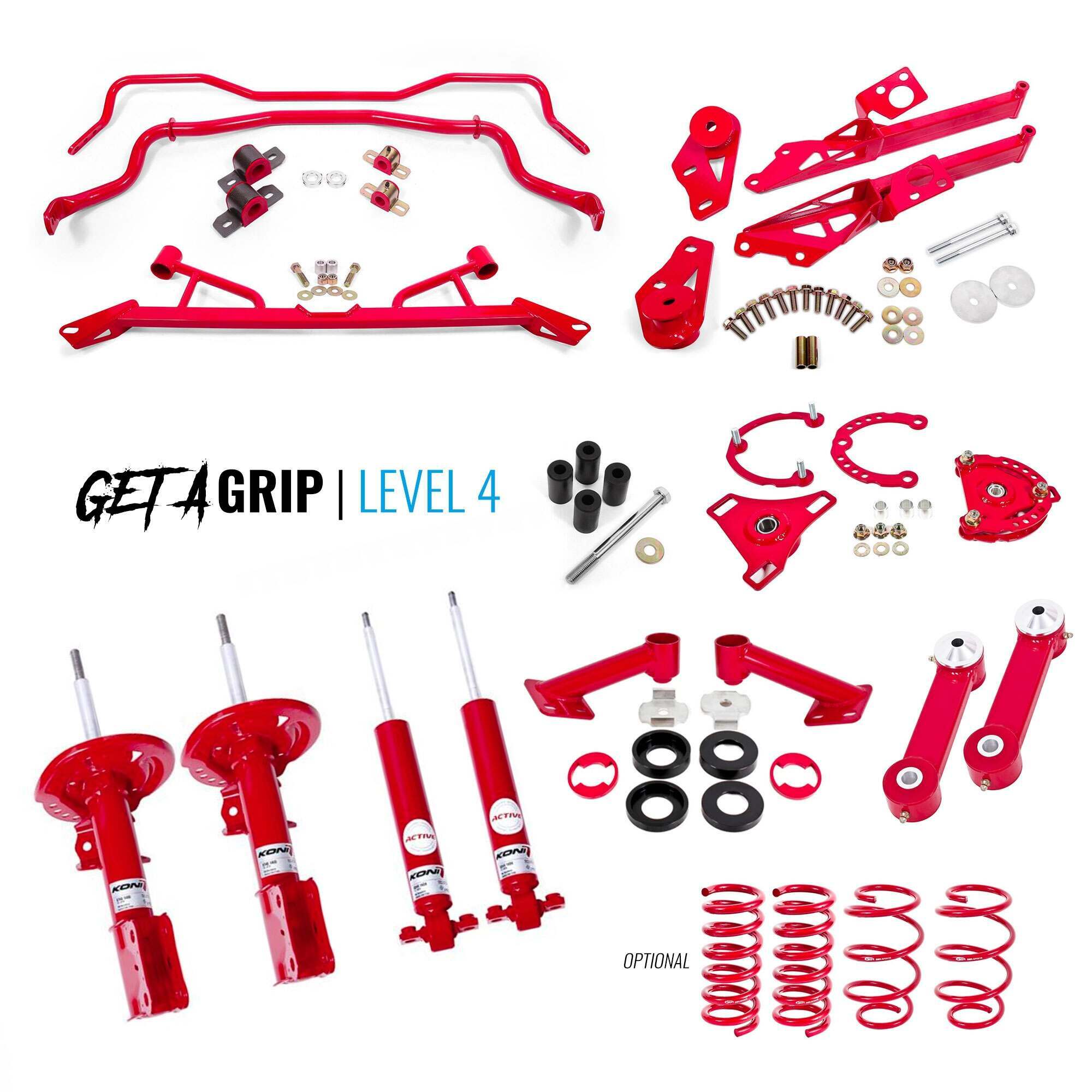 2015-2024 Mustang GT Get a Grip Level 4 Suspension