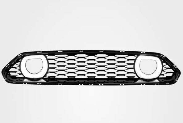 Triple Seven Upper Grille w/ Halo LED Lights - 777 GT500 Bumper (2015-2017 Mustang GT/EcoBoost/V6) - 777-15GT500HALO