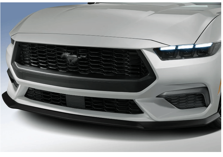 Ford Air Design Satin Black Front Fascia Splitter Kit (2024-2026 Mustang) - VPR3Z-17626-A
