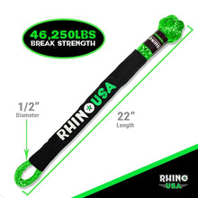 Rhino USA Rhino Usa Synthetic Soft Shackles Green (2-Pack) - SFTSHACK-12-GRN-2