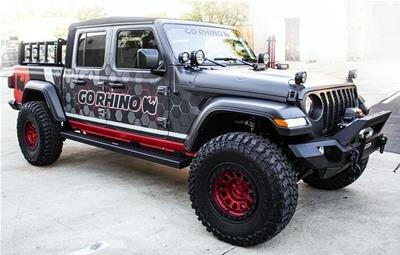 Go Rhino HD- Complete kit: SideSteps + Brackets (Gladiator JT) - 6863451687T