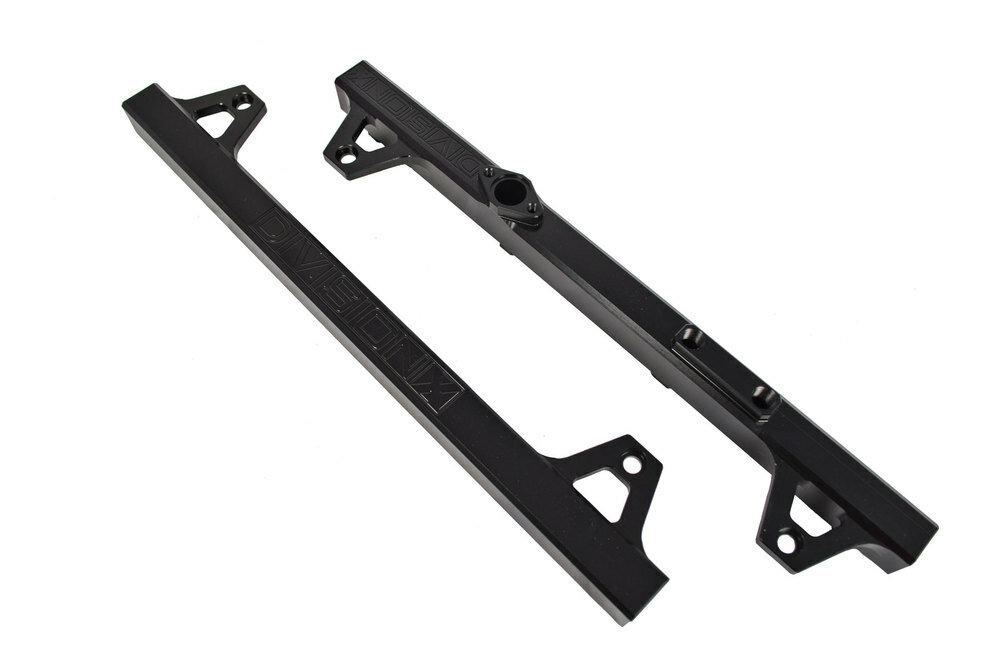 DivisionX GT500 High Flow Billet Aluminum Fuel Rails (Black)