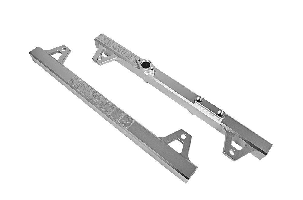 DivisionX GT500 High Flow Billet Aluminum Fuel Rails (Clear)
