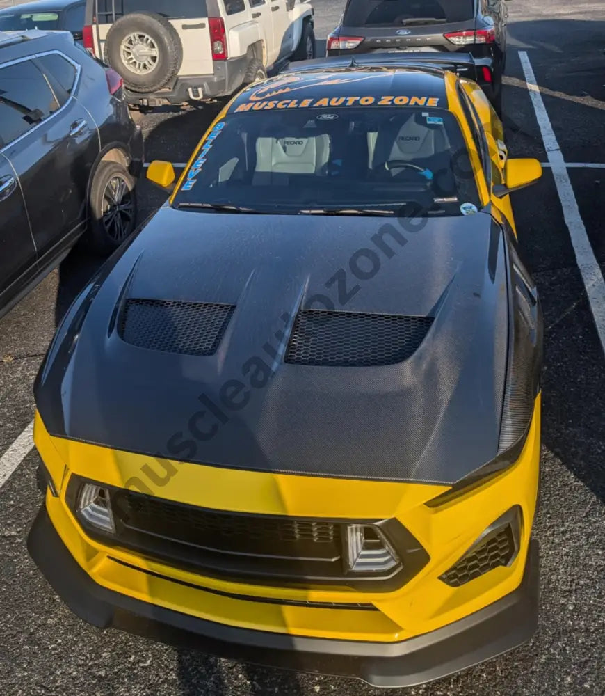 MAZ Muscle GTD Carbon Fiber Hood (2024-2027 Ford Mustang)