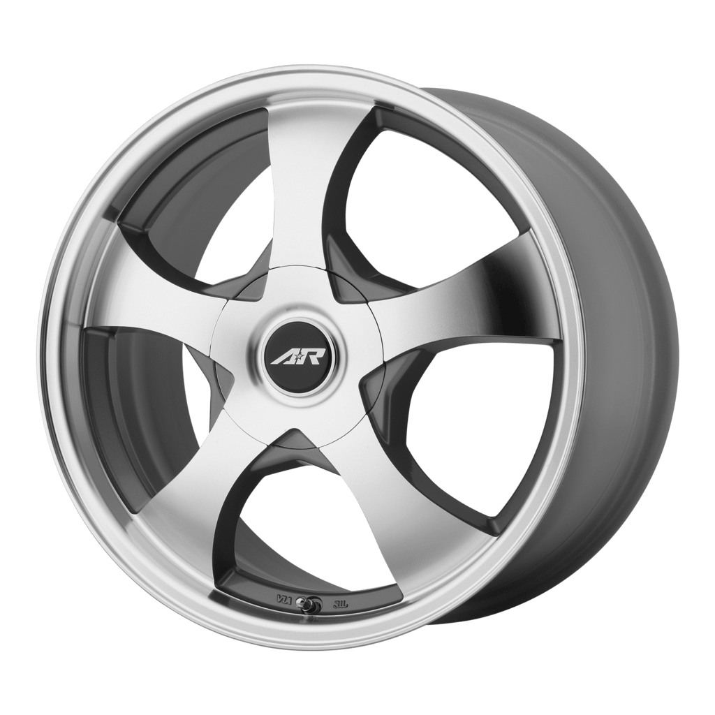 American Racing Wheels AR895 14X6 in Dark Silver W/ Machined Face - 5X100/4.5 Bolt, 35 Offset - AR89546031435