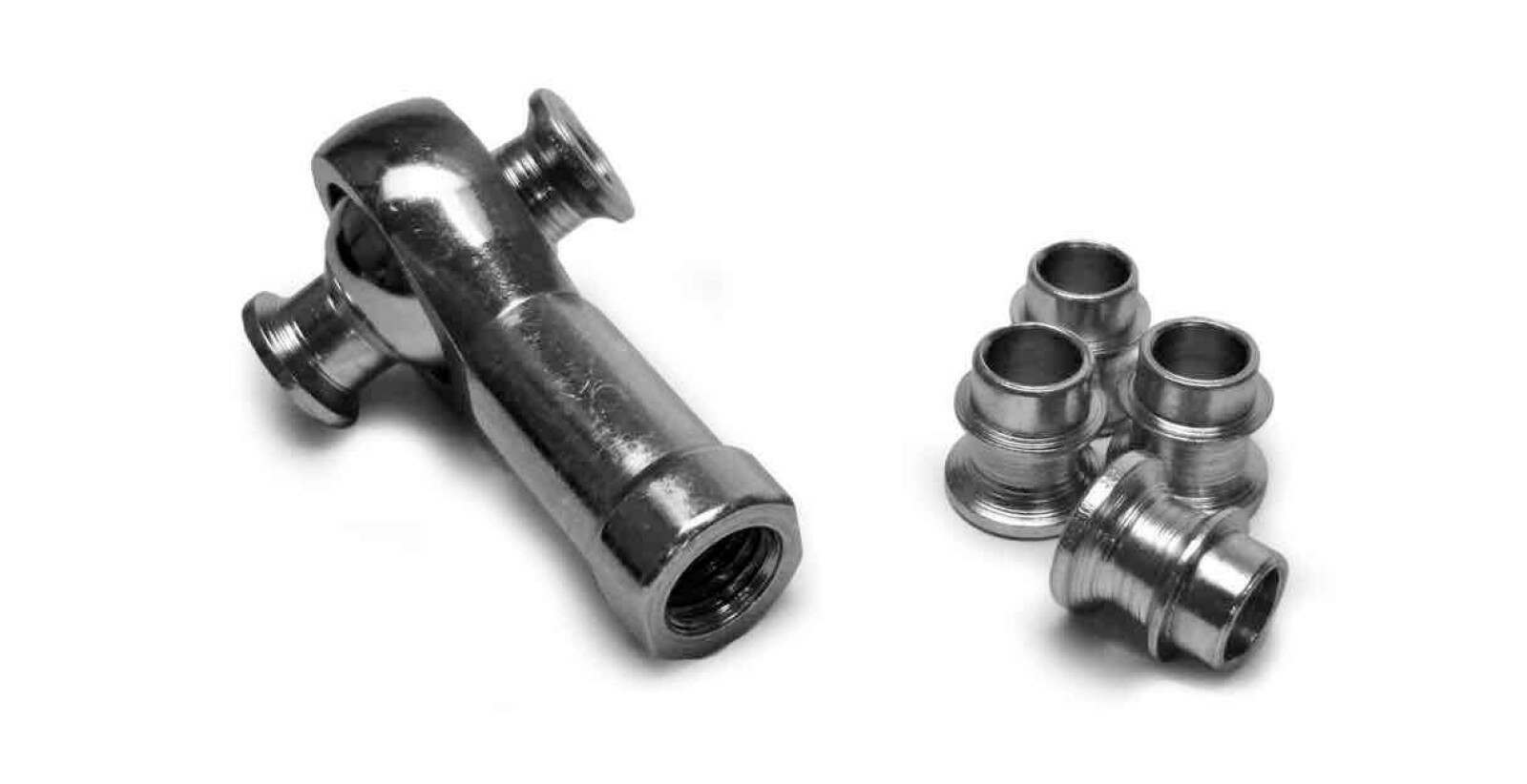 Steinjager For 5/8 Rod Ends Straight Style Rod End Misalignment Inserts Yields 1/2 Bore Stainless 4 Pack - J0014238