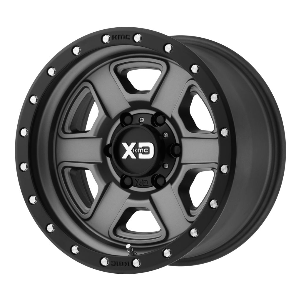 XD Wheels XD133 Fusion Off-Road 18X9 in Satin Gray W/ S-Blk Lip - 5X5.0 Bolt, 0 Offset - XD13389050400