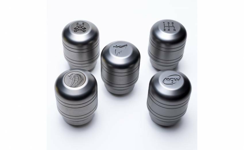 MGW Hammer Series Stainless Knobs M12x1.25 for Standard or Low Profile MGW Shifter (2011+ Mustang)