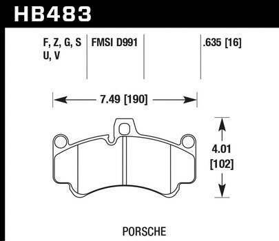 Hawk Er-1 Disc Brake Pad - HB483D.635