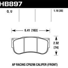 Hawk Motorsports Brake Pads - HB897U1.18