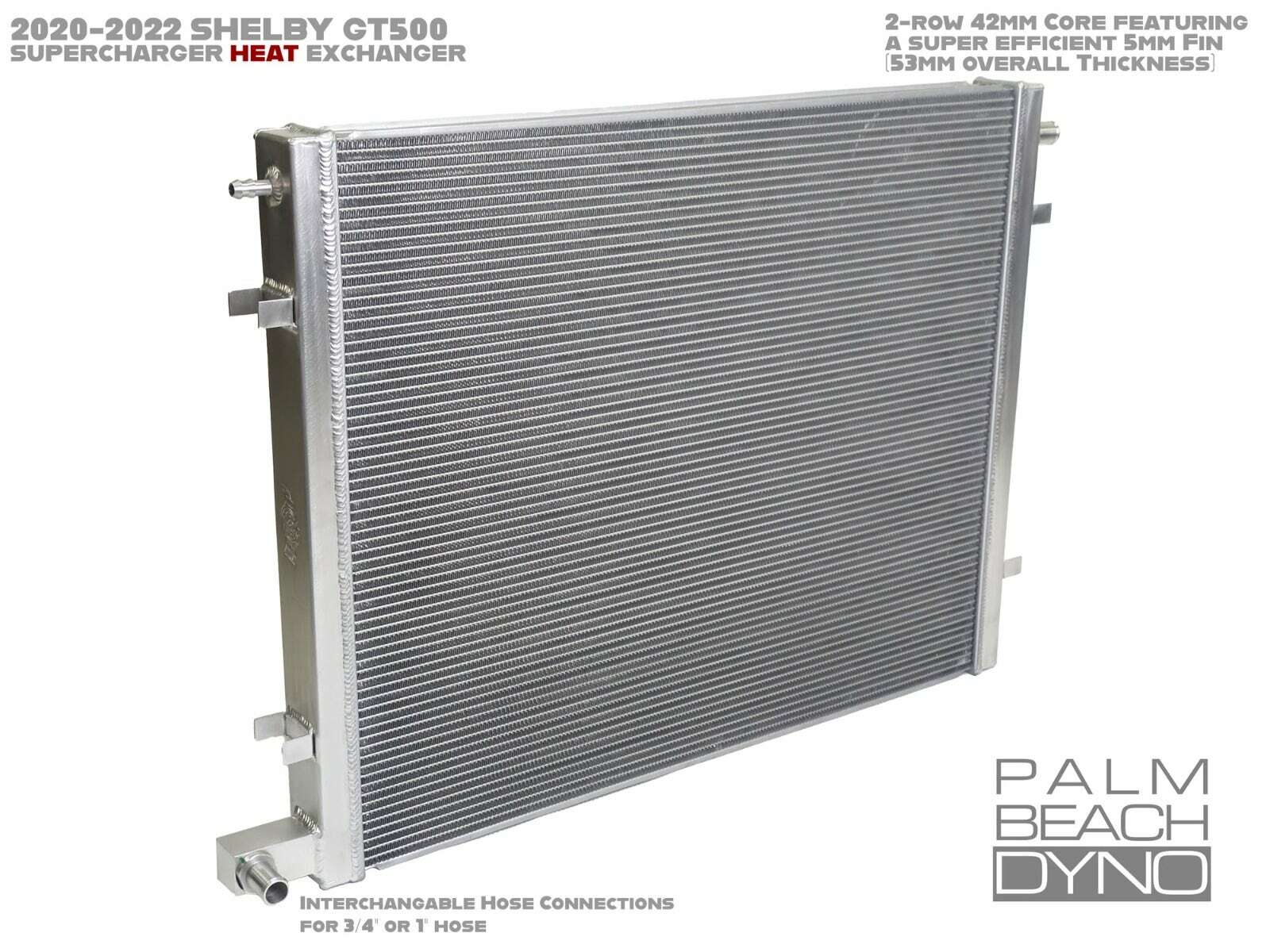 Palm Beach Dyno High Performance Heat Exchanger (2020-2022 Shelby GT500) - PBD-HE-20GT500