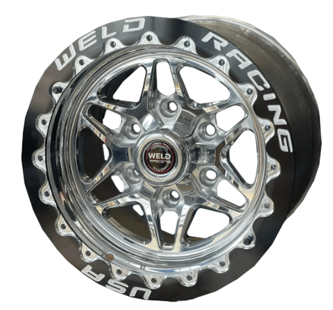 Weld Racing S81 HD Single Beadlock 17x9.5 Front / Rear Wheel Polished Center (2004-2023 F-150) - 81LP7095Y62G