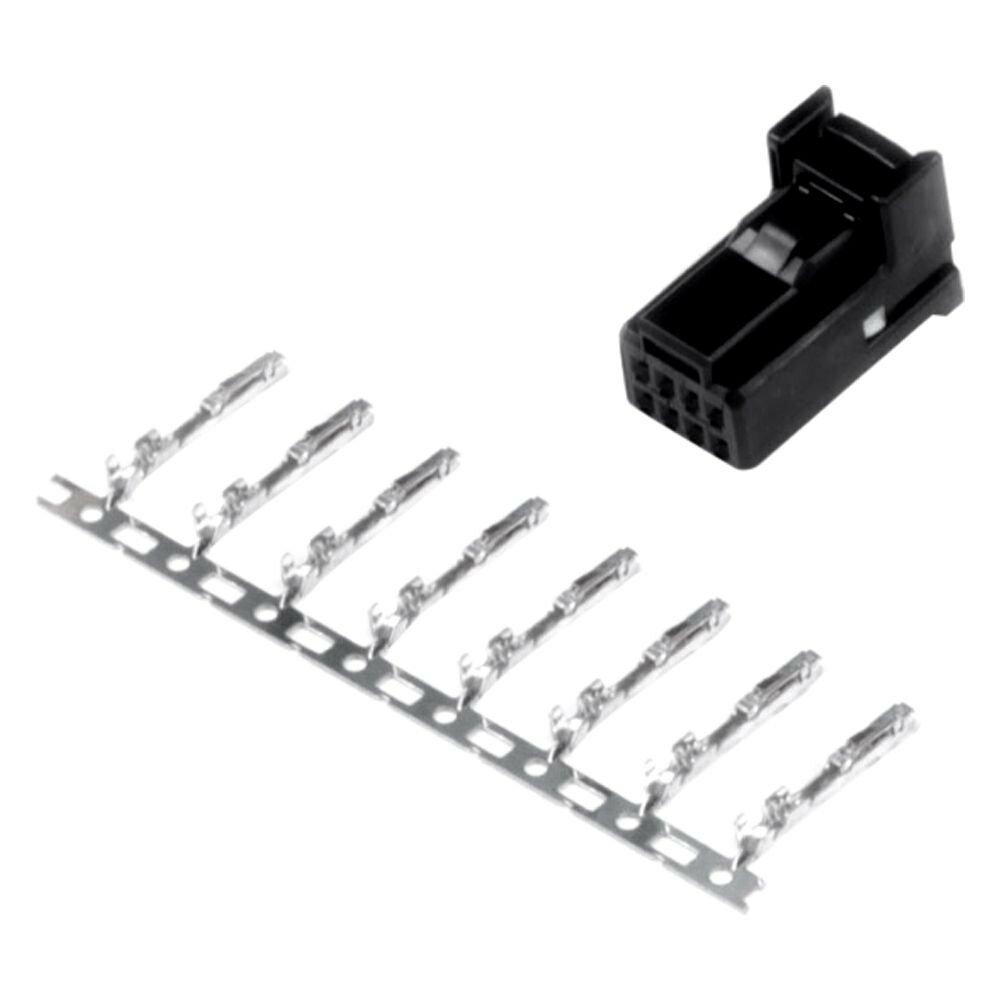 Haltech Plug and Pins Only - 8 Pin Black Tyco - HT-030003