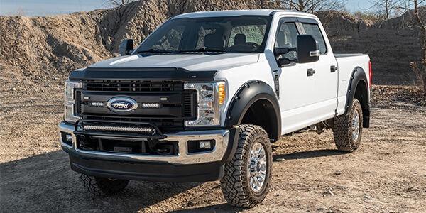 Husky Liners Aeroskin Ii Hood Protector; Matte Black Low Profile (2017-2022 F-250 Super Duty, F-350 Super Duty, F-450 Super Duty) - 2830135