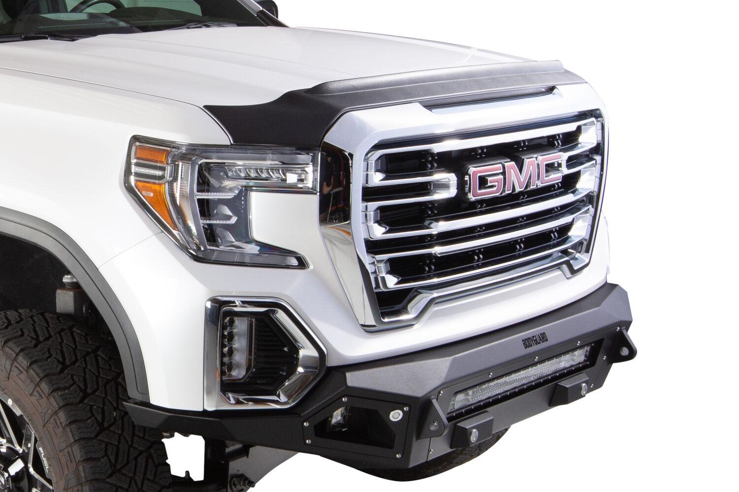 Husky Liners Aeroskin Ii Hood Protector; Matte Black Low Profile (2011-2014 Sierra 2500 HD, Sierra 3500 HD) - 2830030