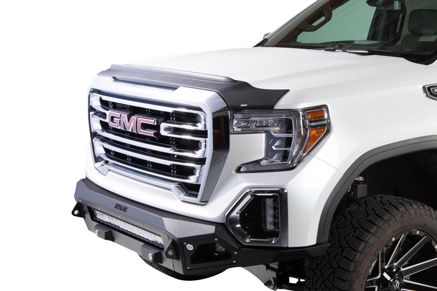 Husky Liners Aeroskin Ii Hood Protector; Matte Black Low Profile (2007-2013 Sierra 1500, Sierra 2500 HD, Sierra 3500 HD) - 2830003