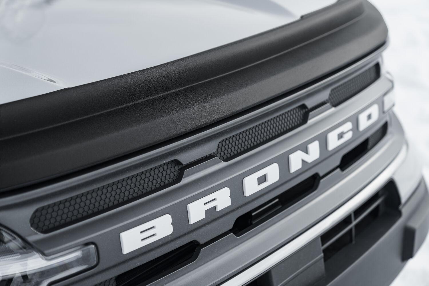 Husky Liners Aeroskin Ii Hood Protector; Matte Black Low Profile (2021-2025 Ford Bronco) - 2830183