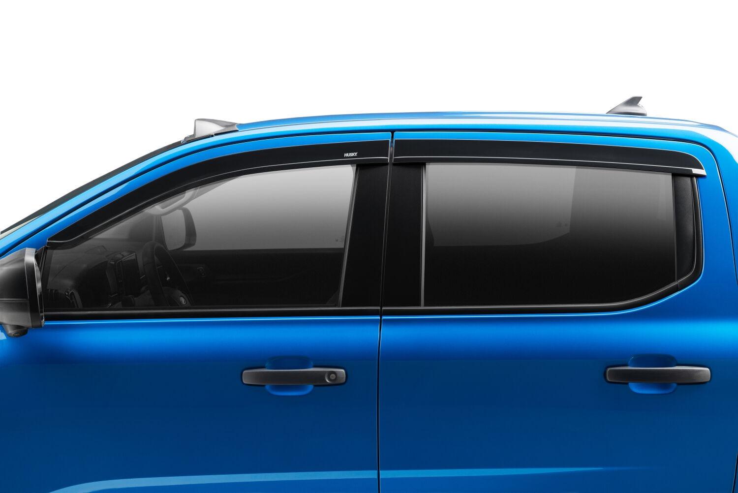 Husky Liners Low Profile Ventvisor Deflector; Smoke; Outside Mount; 4 Pc. (2019-2024 Ranger) - 2854070