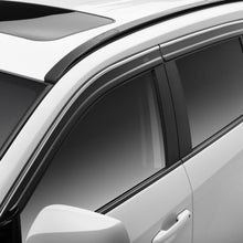 Husky Liners Low Profile Ventvisor Deflector; Smoke With Chrome Trim; Outside Mount; 4 Pc. (2019-2024 RAV4) - 2884056