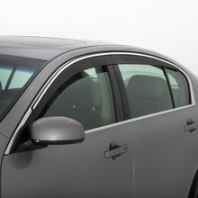 Husky Liners Low Profile Ventvisor Deflector; Smoke With Chrome Trim; Outside Mount; 6 Pc. (2007-2011 CR-V) - 2886002