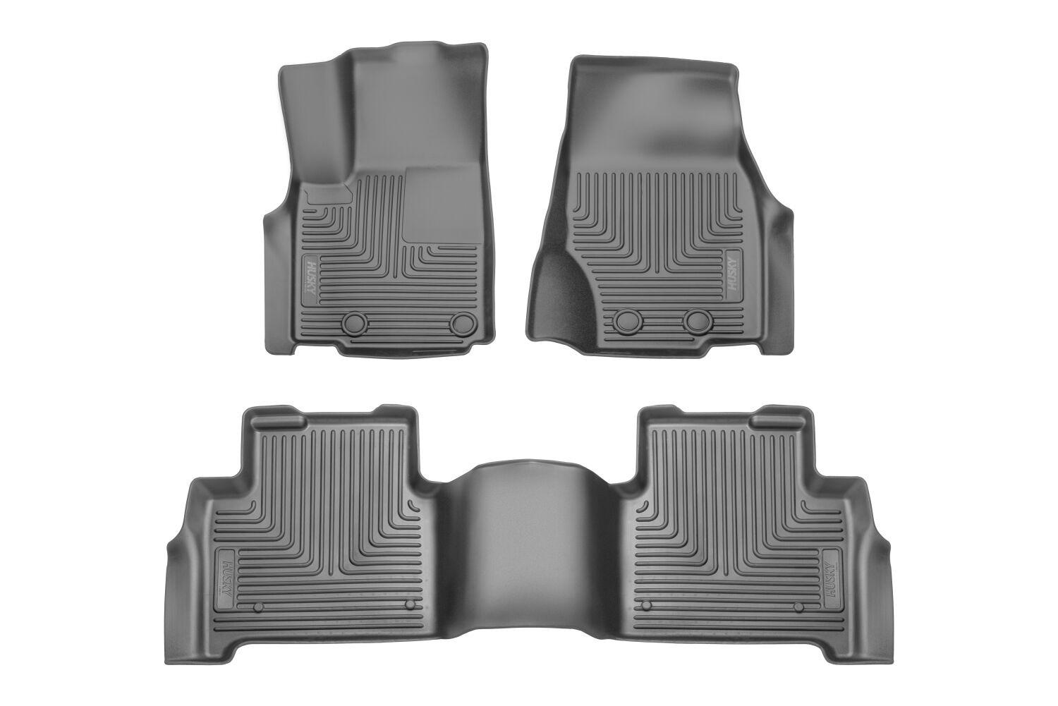 Husky Liners Front &Amp; 2Nd Seat Floor Liners (2022-2024 Grand Cherokee) - 95411