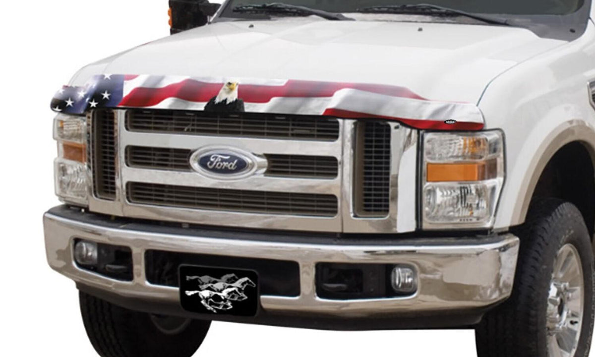 Husky Liners Eagle American Flag Bug Shield Hood Protector (2004-2008 F-150, Mark LT) - 2818033