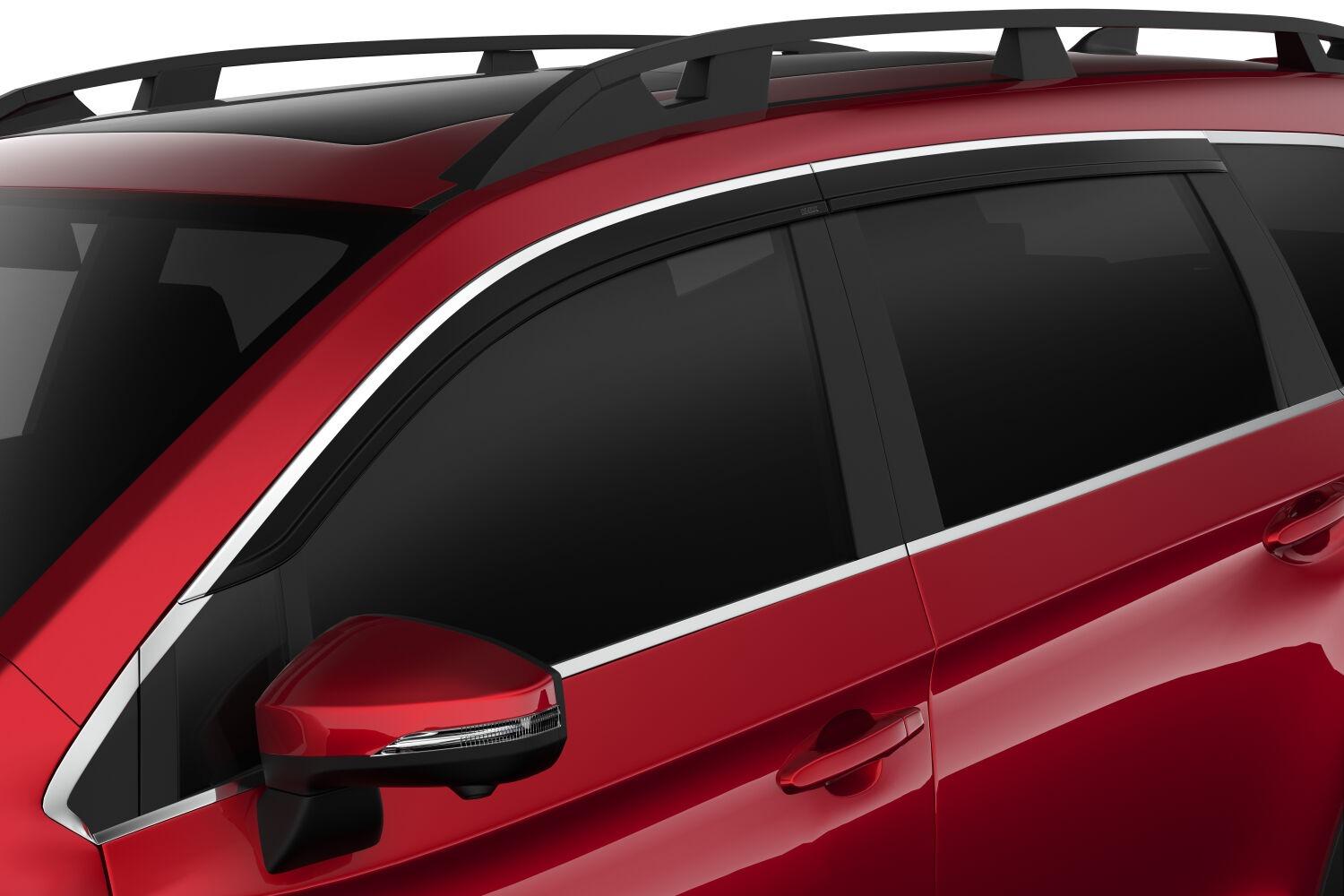 Husky Liners Low Profile Ventvisor Deflector; Smoke With Chrome Trim; Outside Mount; 4 Pc. (2019-2023 Ascent) - 2884063