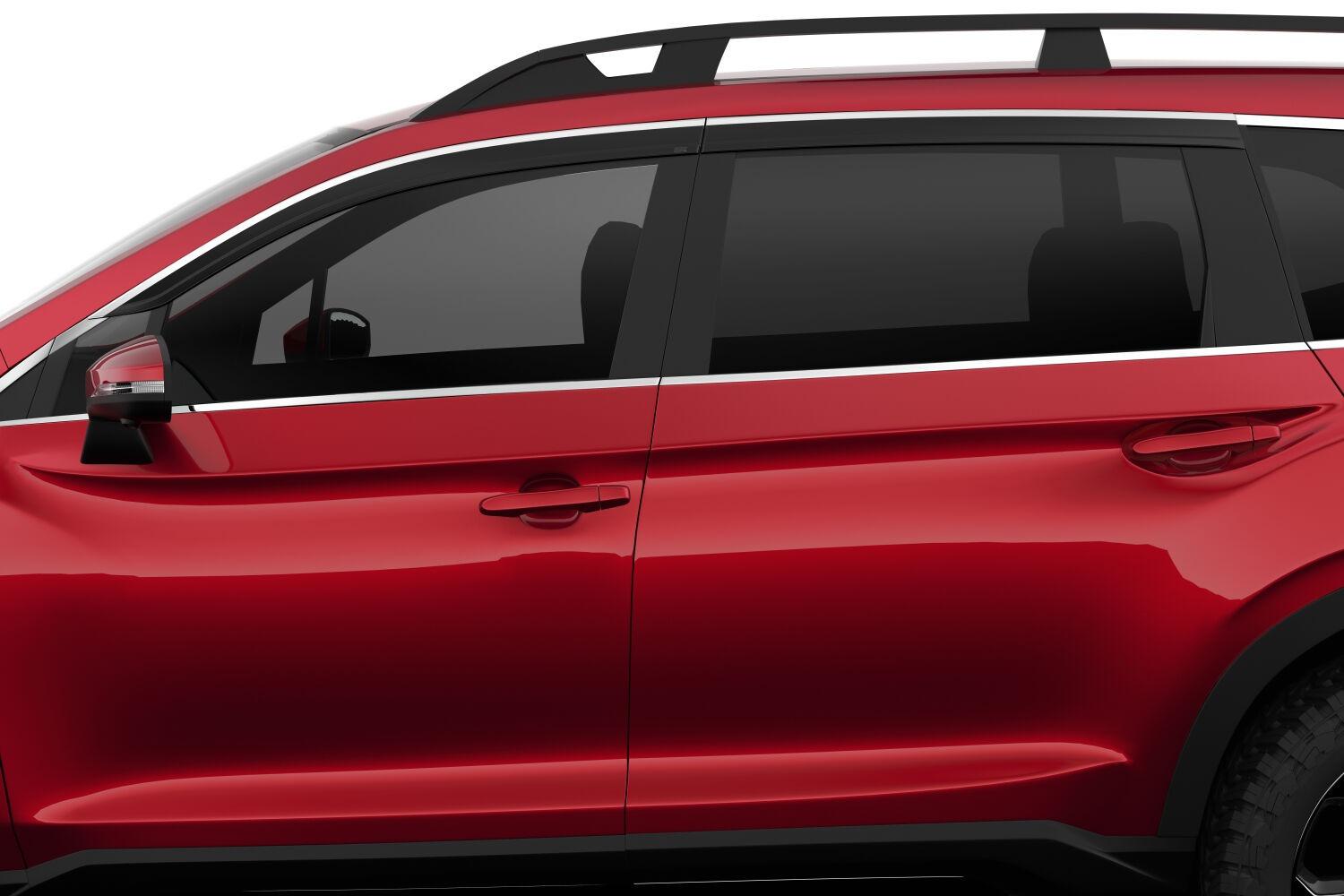 Husky Liners Low Profile Ventvisor Deflector; Smoke With Chrome Trim; Outside Mount; 4 Pc. (2019-2023 Ascent) - 2884063