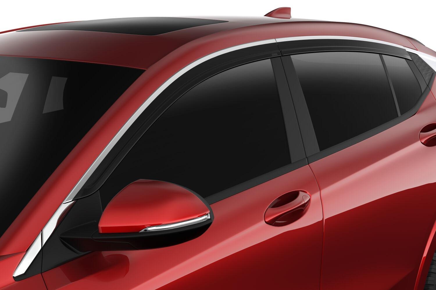Husky Liners Low Profile Ventvisor Deflector; Smoke With Chrome Trim; Outside Mount; 4 Pc. (2024 Envista) - 2884064