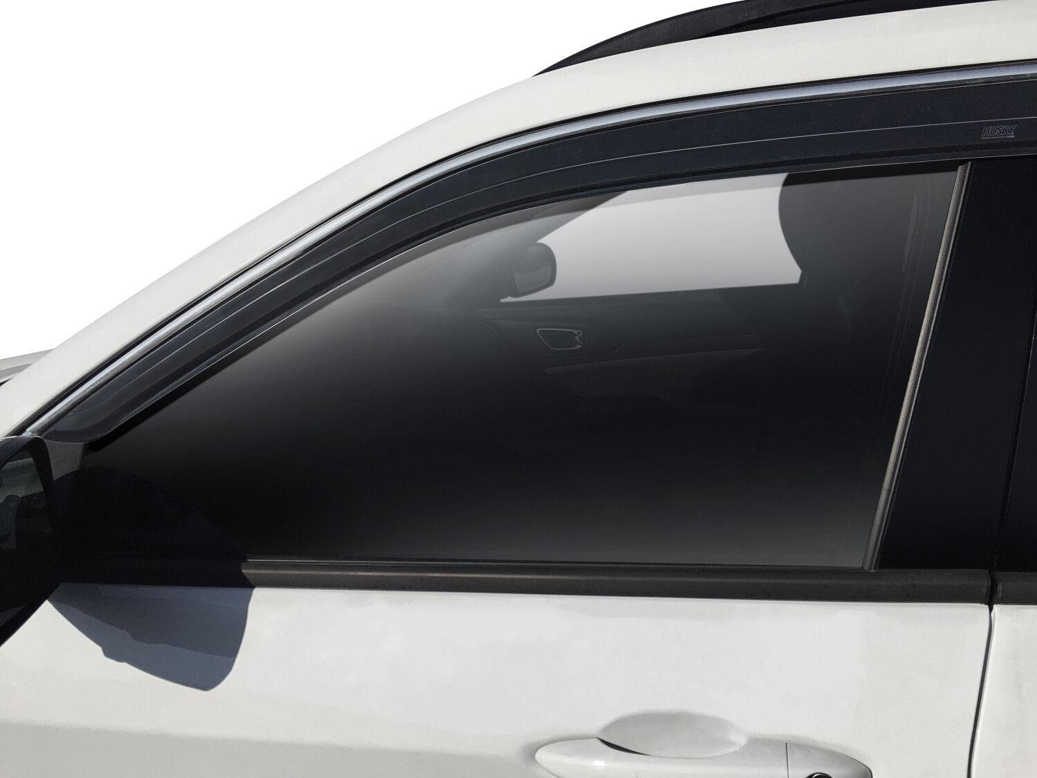 Husky Liners Low Profile Ventvisor Deflector; Smoke With Chrome Trim; Outside Mount; 4 Pc. (2008-2012 Accord EX, Accord EX-L, Accord LX, Accord LX-P, Accord LX-S, Accord SE) - 2884007