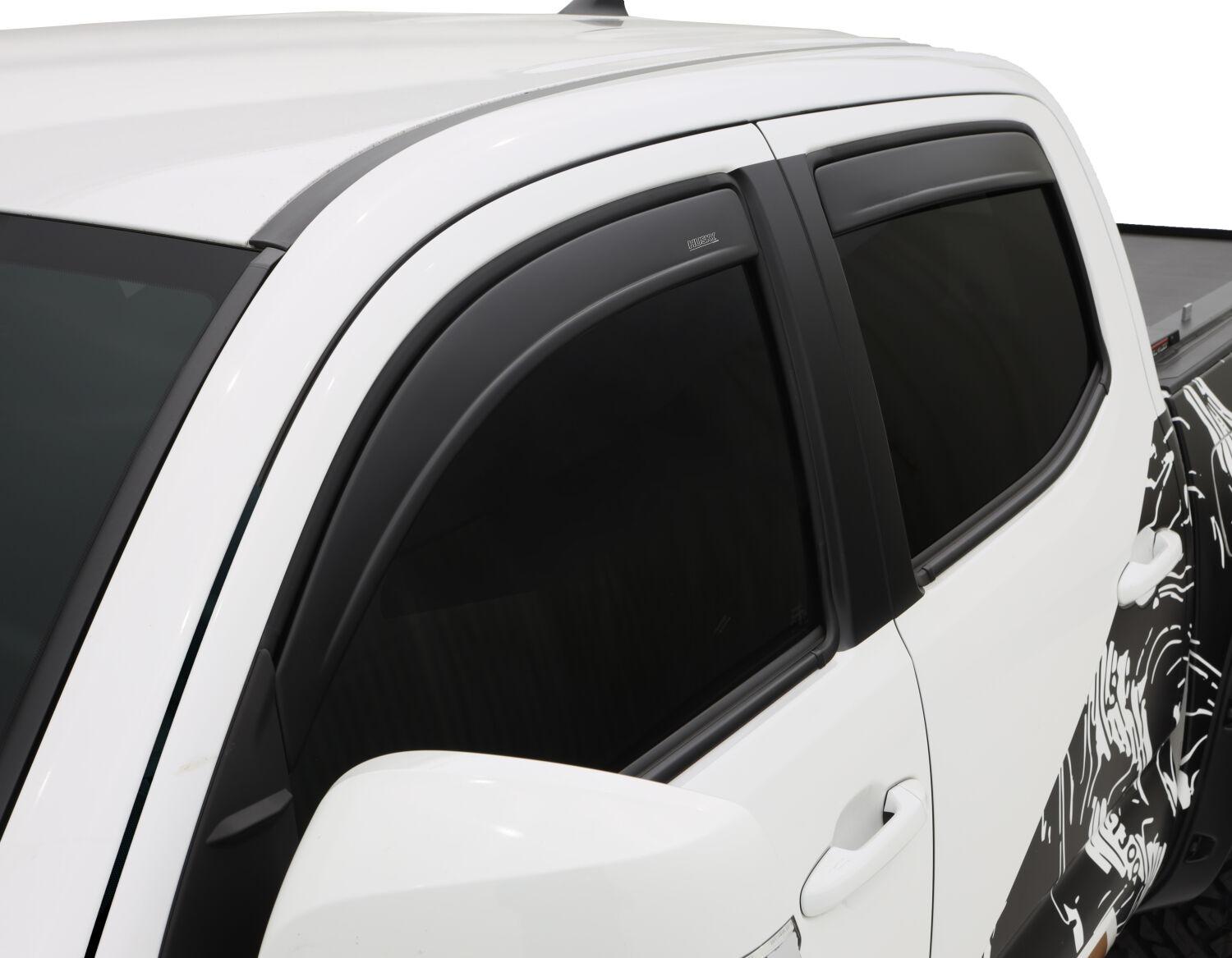 Husky Liners Low Profile Ventvisor Deflector; Matte Black; Outside Mount; 4 Pc. (2007-2021 Tundra) - 2857012