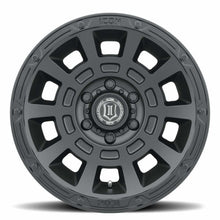 Icon ALLOYS THRUST SAT BLK - 17 X 8.5 / 5 X 4.5 /  0 MM / 4.75" BS (1986-2007 Cherokee, Comanche, Grand Cherokee, Liberty, Wrangler) - 2817856547SB