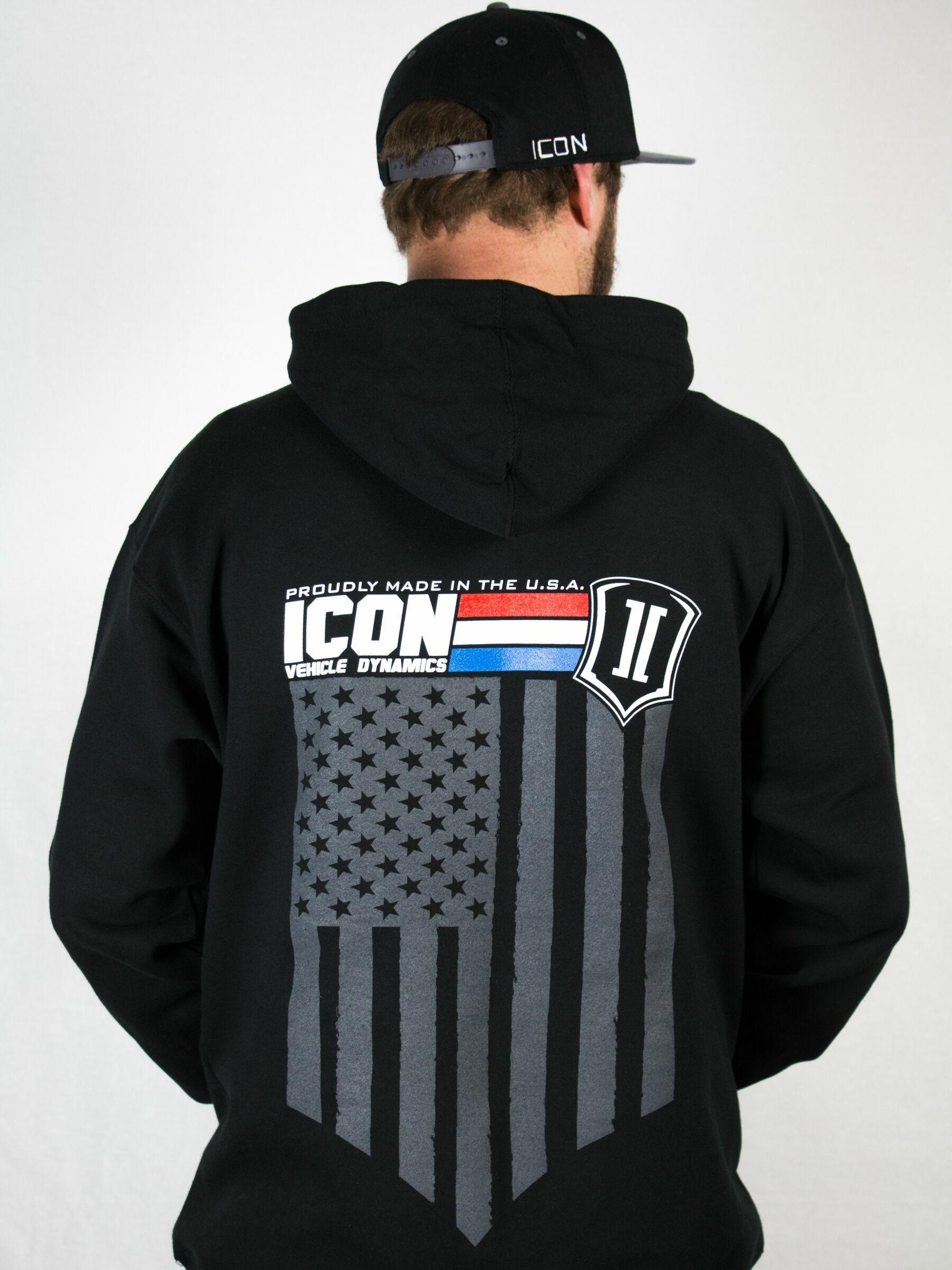 Icon GI HOODY BLACK - XLARGE - ICON-HOODY-GI-BLK-XL